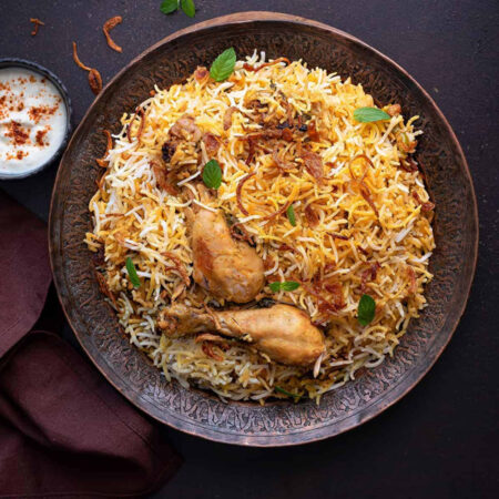 Hyderabadi Chicken Dum Biryani